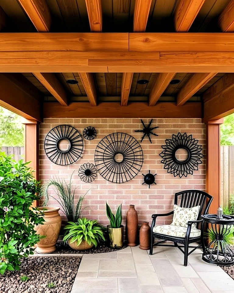 outdoor artwork for deck - 20 Under Deck Landscaping Ideas