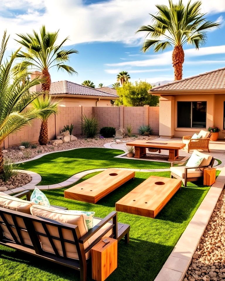 outdoor entertainment zones - 25 Las Vegas Backyard Landscaping Ideas