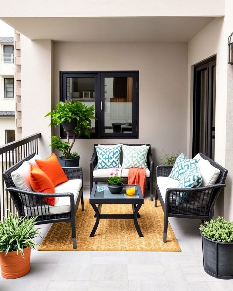 outdoor furniture sets for smaller balcony - 15 Second Story Balcony Ideas