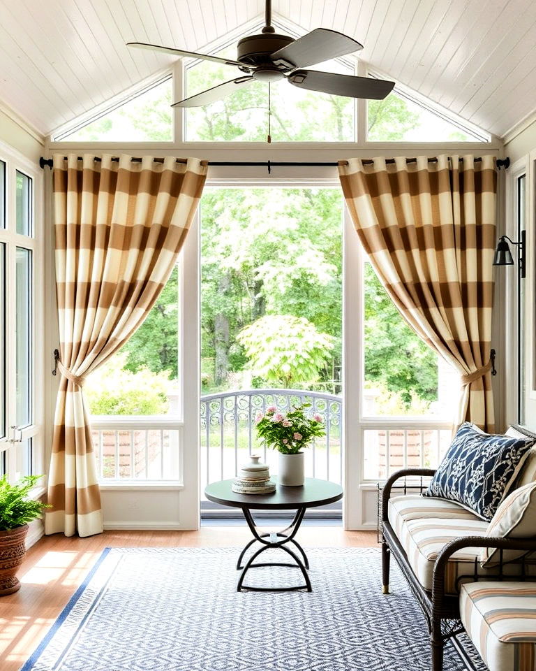 outdoor grade sunroom curtains - 20 Sunroom Curtain Ideas