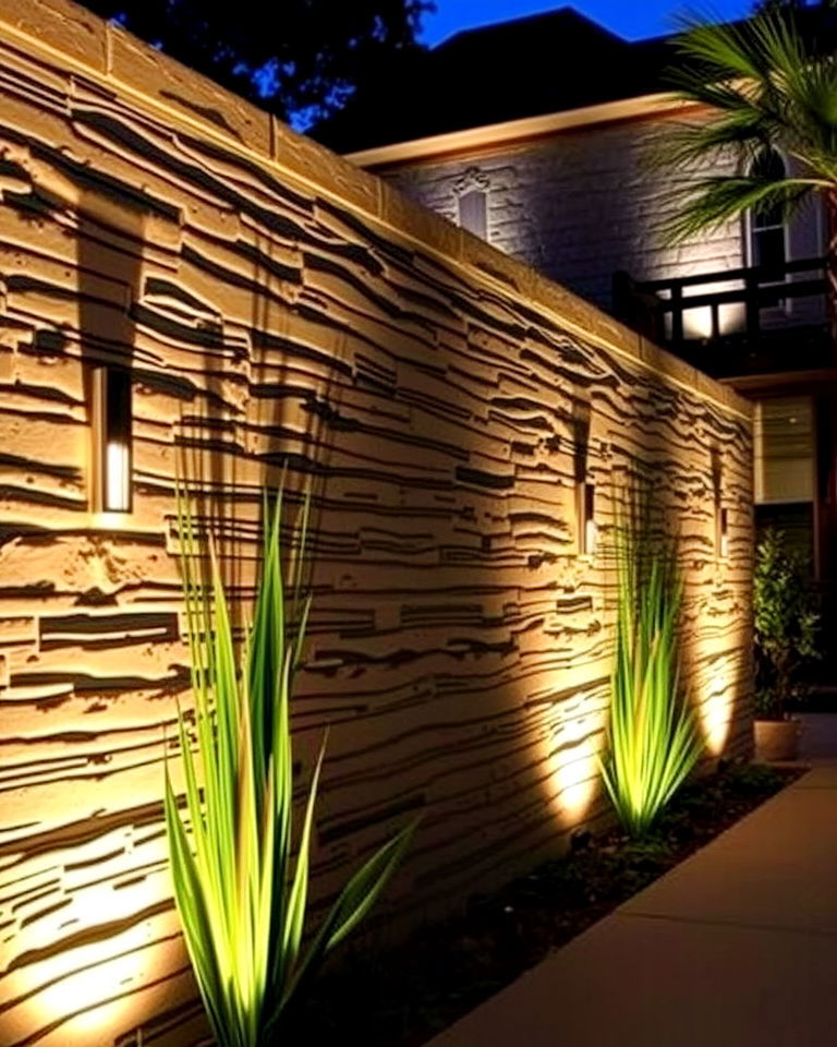 outdoor lighting walls with stunning design - 20 Outdoor Accent Wall Ideas