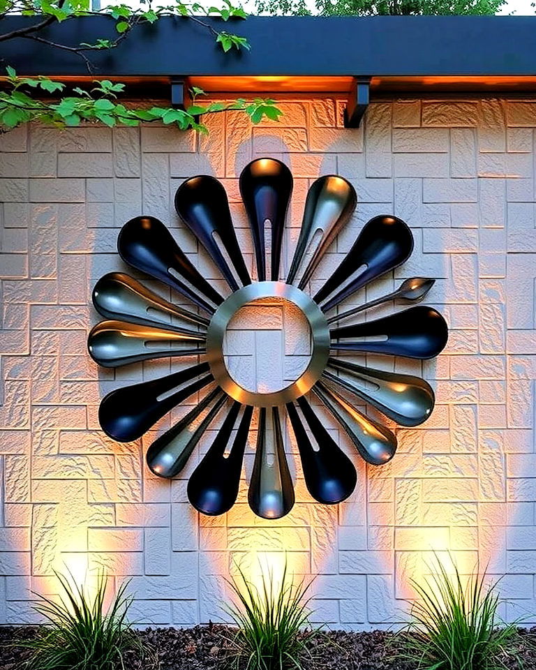 outdoor sculptural wall features - 20 Outdoor Accent Wall Ideas