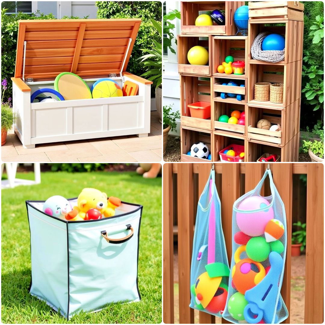outdoor toy storage ideas to copy
