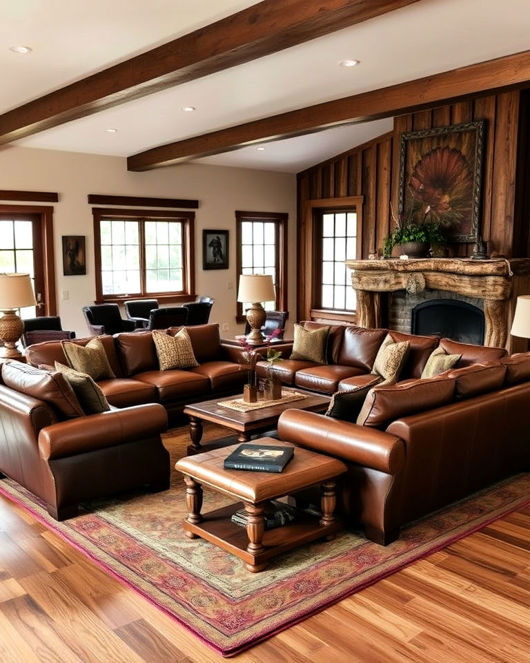 oversized furniture western interior design - 25 Western Interior Design Ideas