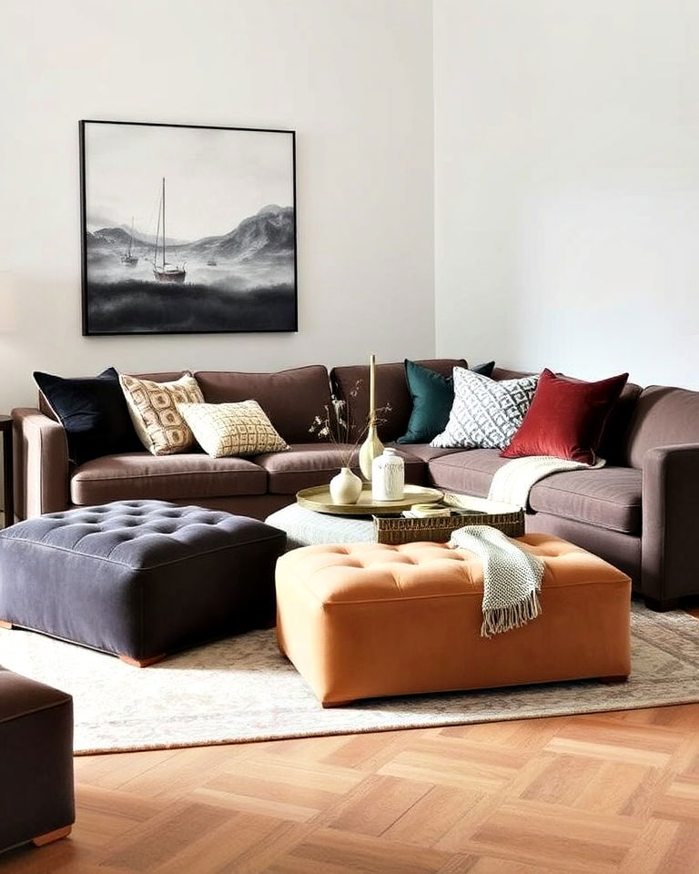 oversized ottoman floor seating - 30 Floor Seating Ideas