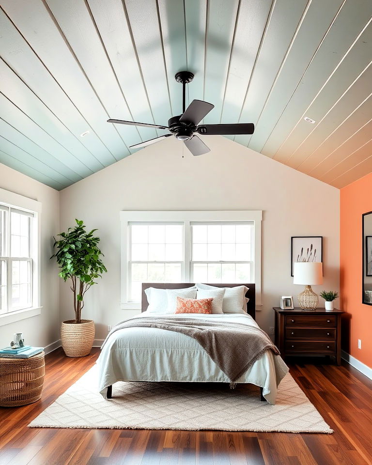painted wood plank ceiling - 15 Wood Plank Ceiling Ideas