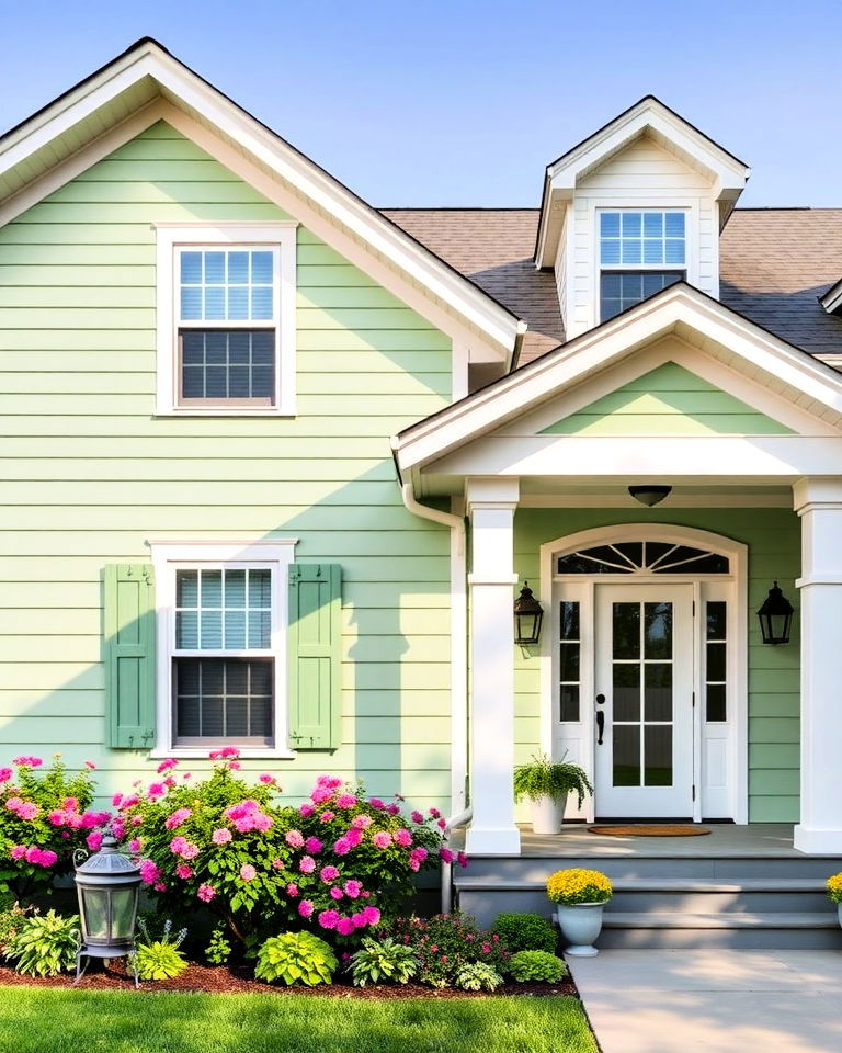 pastel green vinyl siding - 40 Vinyl Siding Colors