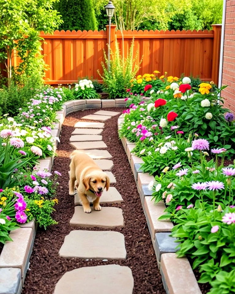 paw friendly plant borders - 20 Dog Friendly Landscaping Ideas