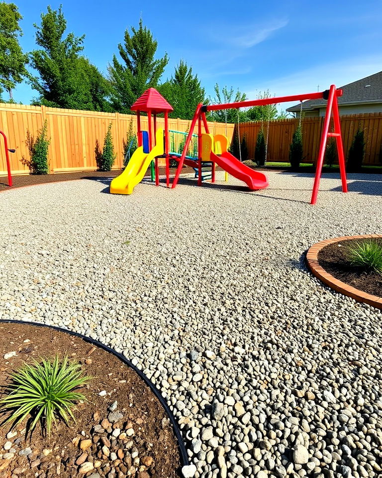pea gravel for childrens play areas - 20 Pea Gravel Landscaping Ideas