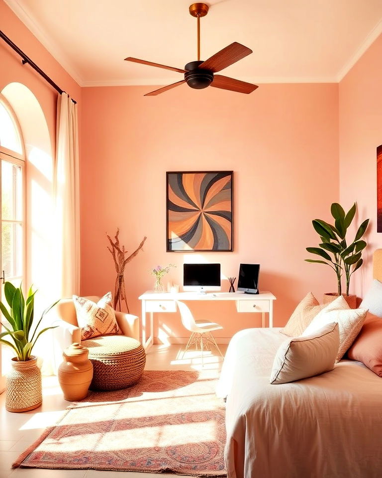peach blush mexican interior - 20 Mexican Interior Paint Colors