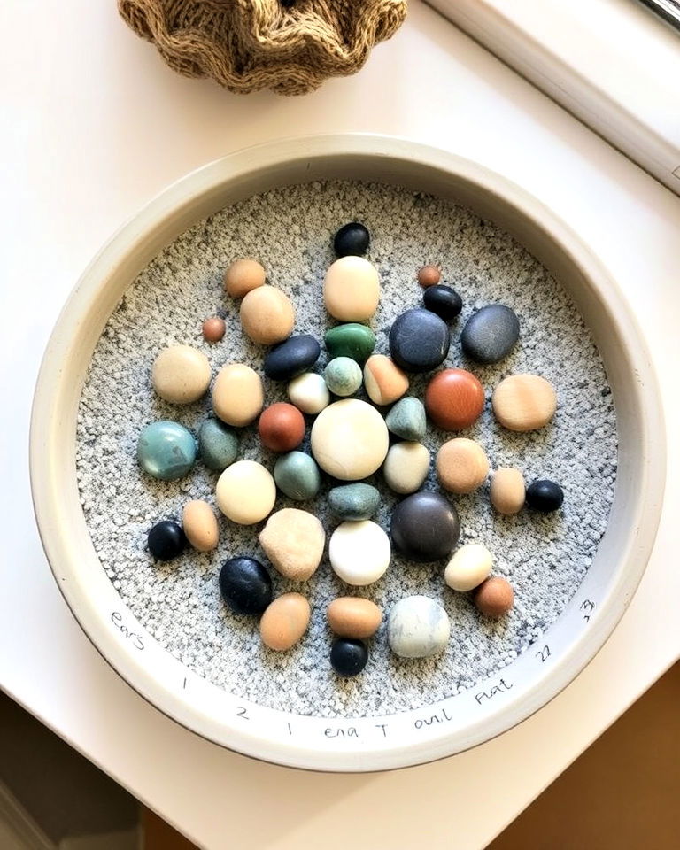 pebble meditation mandala for any small space - 15 Small Zen Garden Ideas