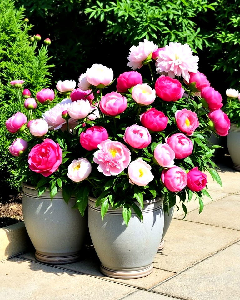 peony containers for small gardens - 15 Peony Garden Design Ideas