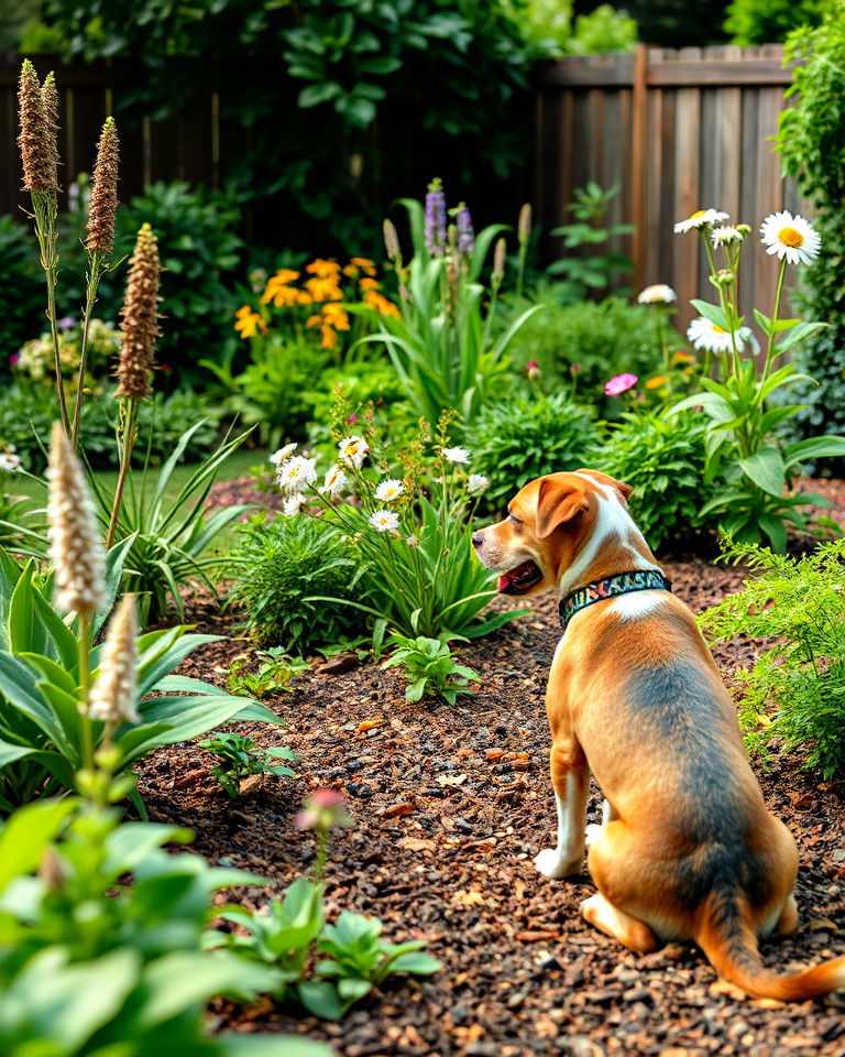 pet friendly secure compost and mulch - 20 Dog Friendly Landscaping Ideas