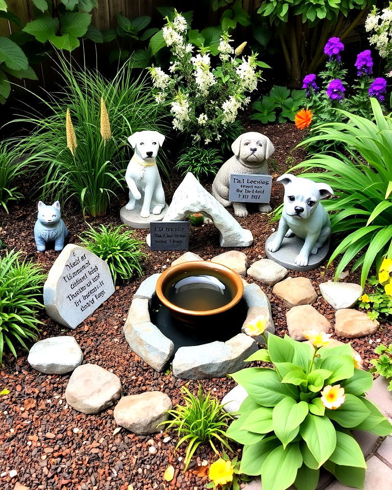 pet memorial corner garden - 30 Memorial Garden Ideas