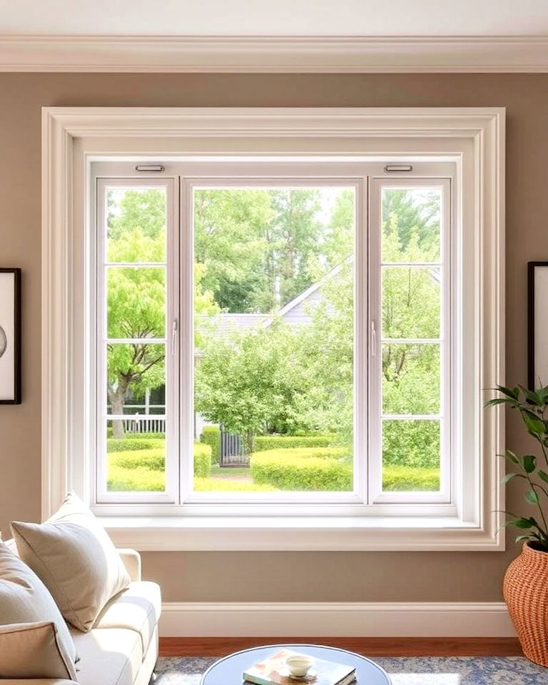 picture frame window trim for modern homes - 30 Window Trim Ideas