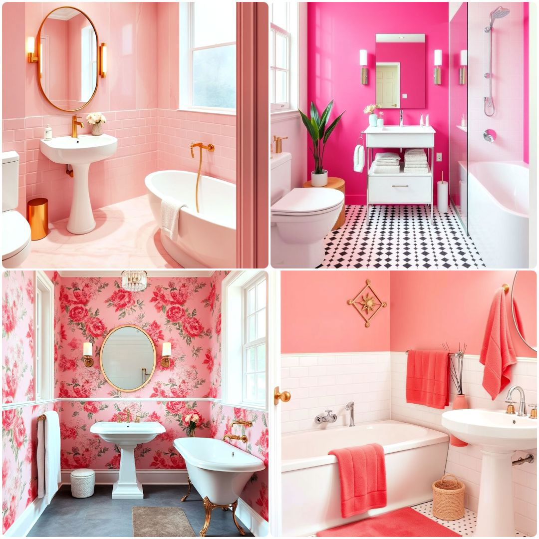 pink bathroom ideas