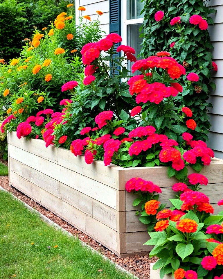 plant lantana in raised garden beds - 15 Front Yard Lantana Landscaping Ideas