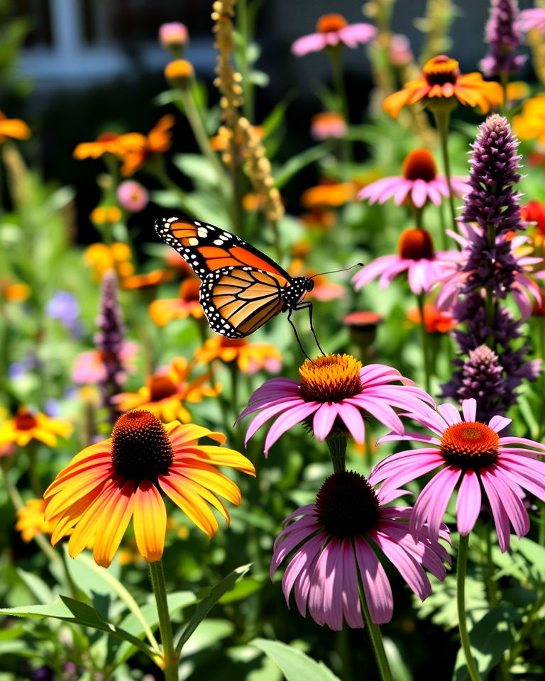pollinator haven with a butterfly garden - 15 Michigan Landscaping Ideas