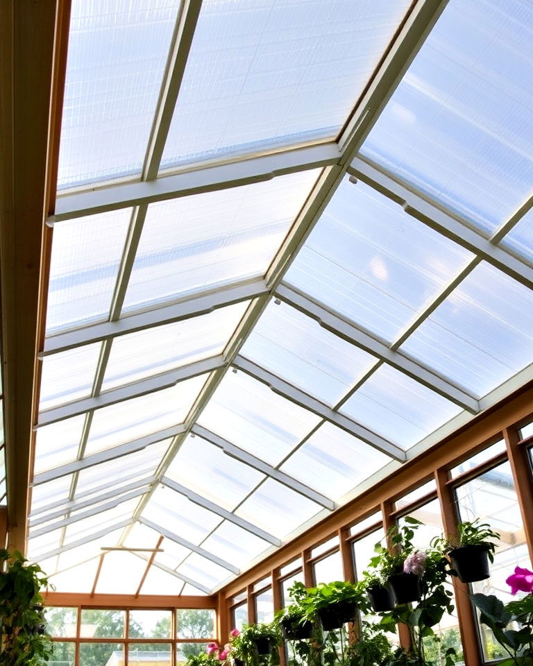polycarbonate panels shed ceiling - 15 Shed Ceiling Ideas