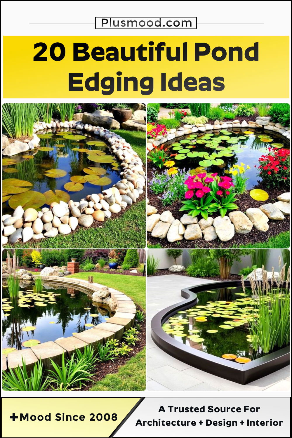 pond edging ideas