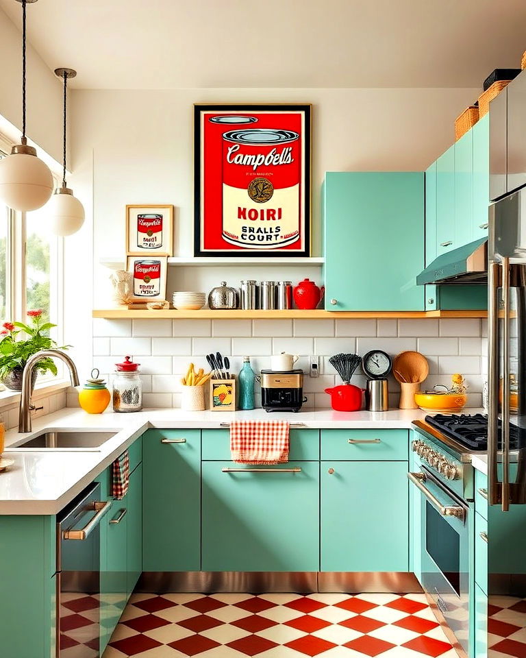 pop art decor for a retro inspired kitchen - 15 1960s Kitchen Ideas
