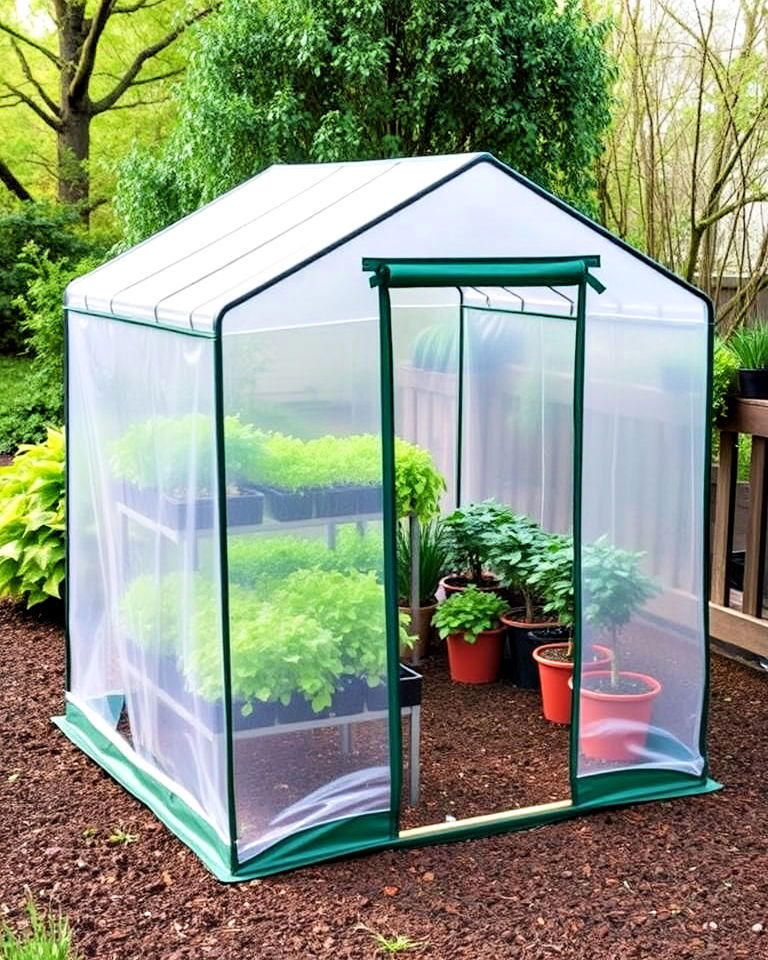 portable enclosed greenhouse - 15 Enclosed Garden Ideas