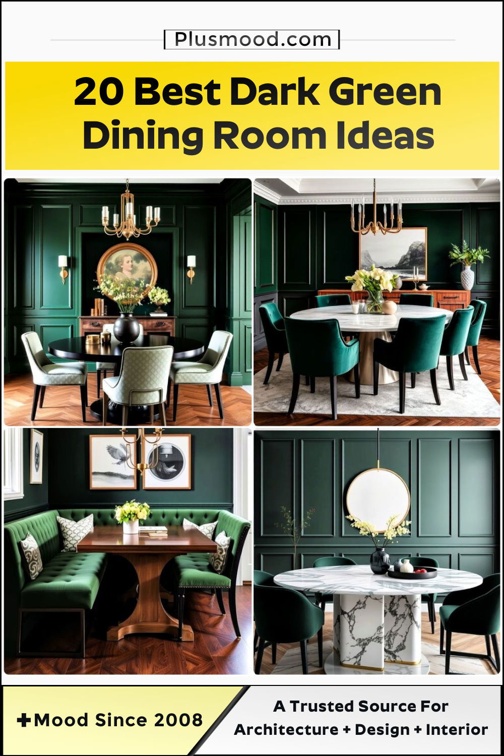 pretty dark green dining room ideas