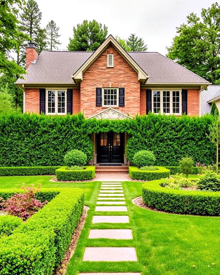 privacy hedges front yard landscaping - 15 Large Front Yard Landscaping Ideas