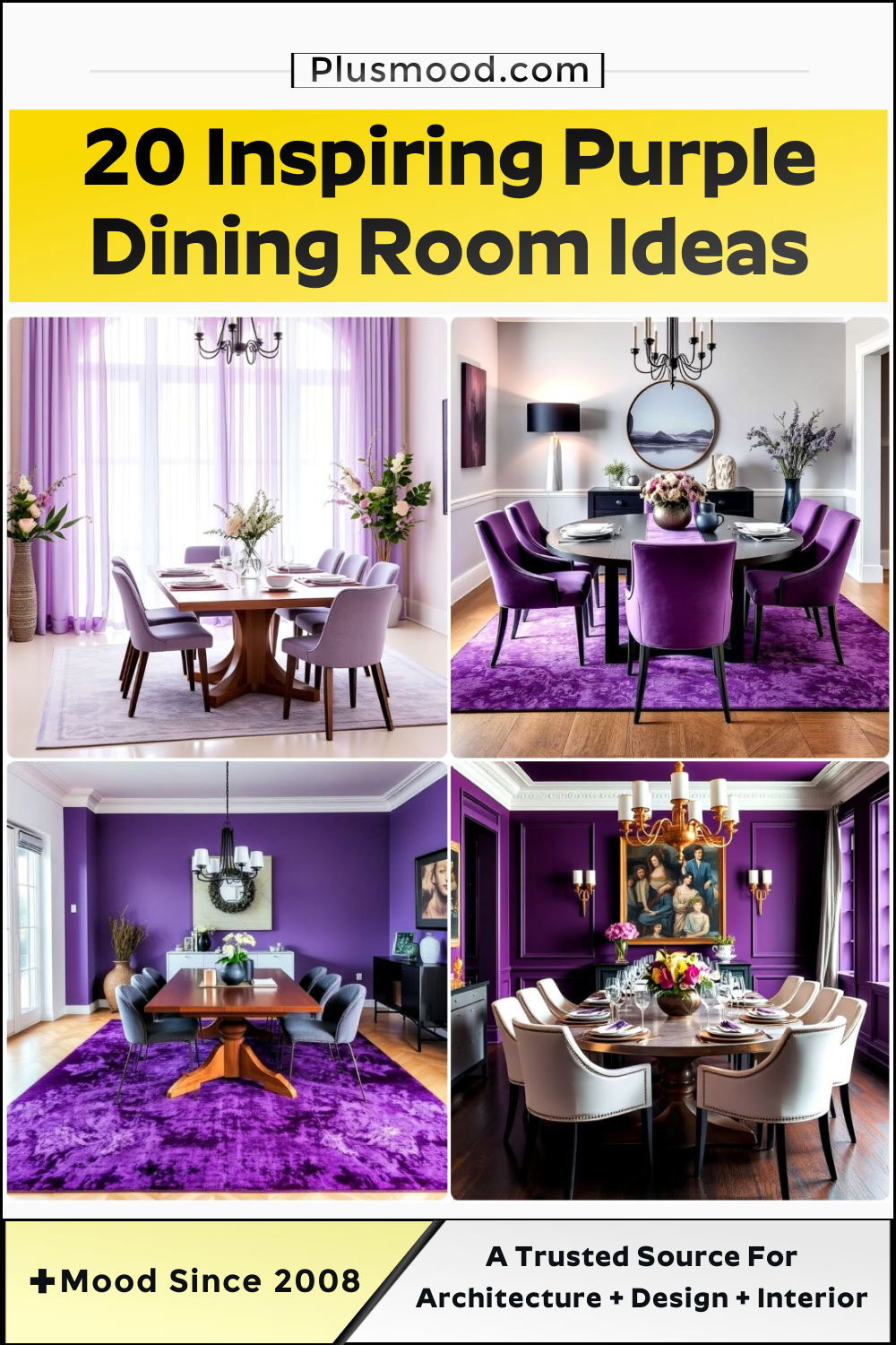 purple dining room ideas to copy