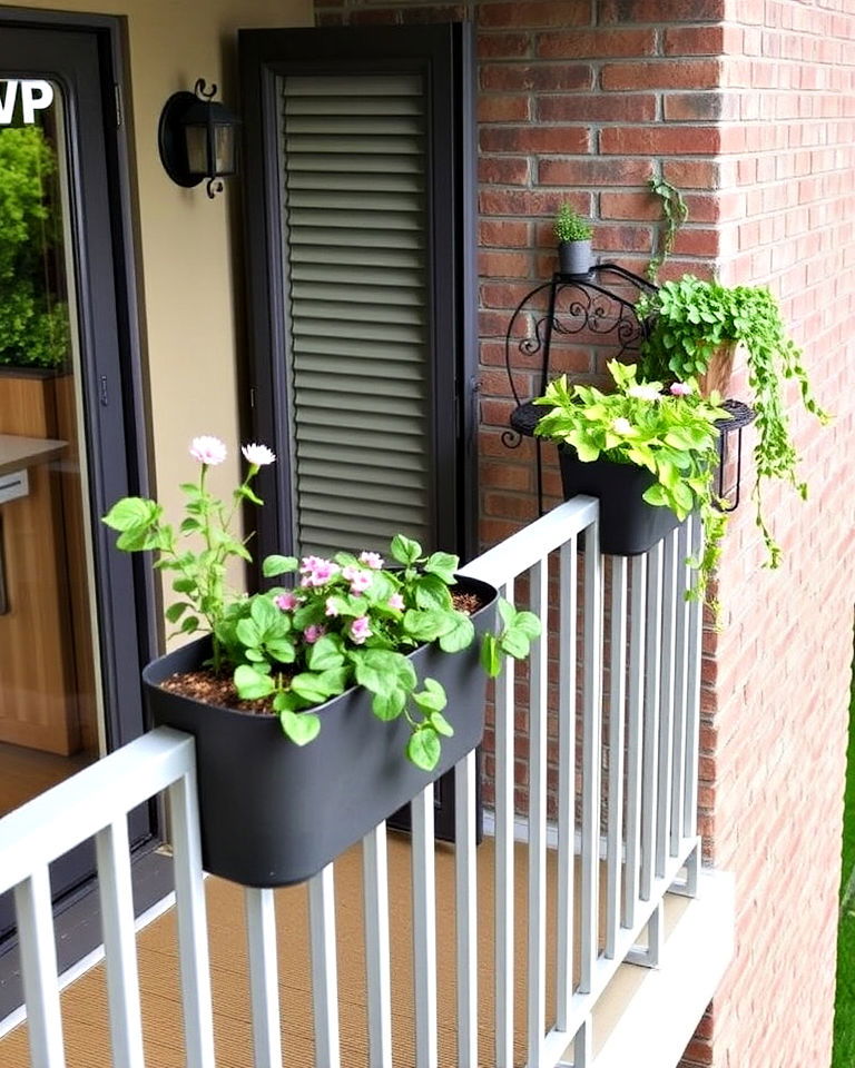 rail mounted accessories - 15 Second Story Balcony Ideas
