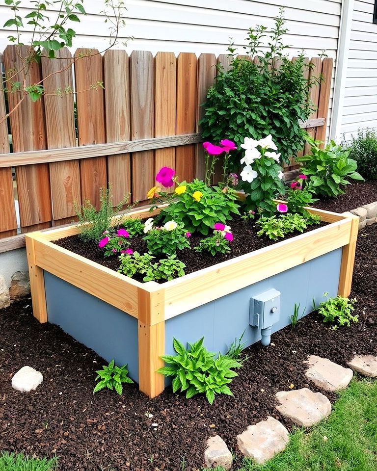 raised bed planter septic tank area - 20 Septic Tank Landscaping Ideas
