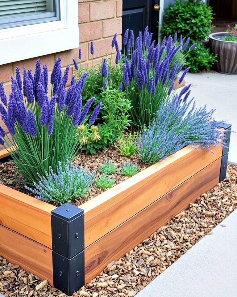 raised lavender beds - 25 Lavender Landscaping Ideas