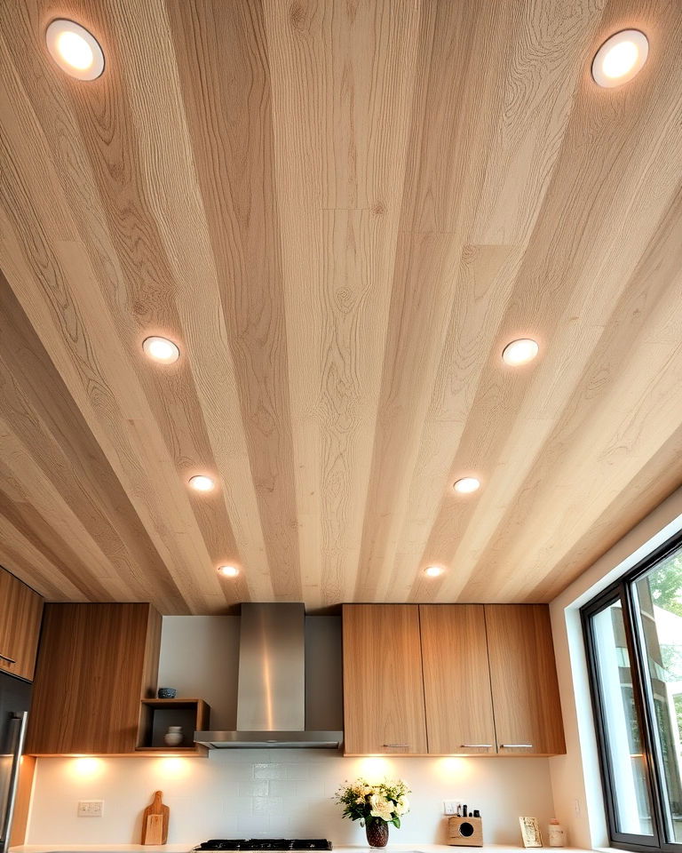 recessed lighting into plywood ceiling - 20 Plywood Ceiling Ideas