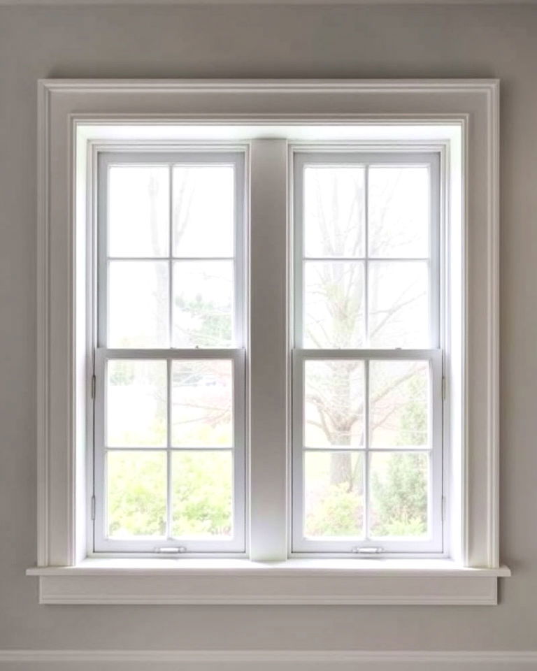 recessed panel window trim for a refined look - 30 Window Trim Ideas