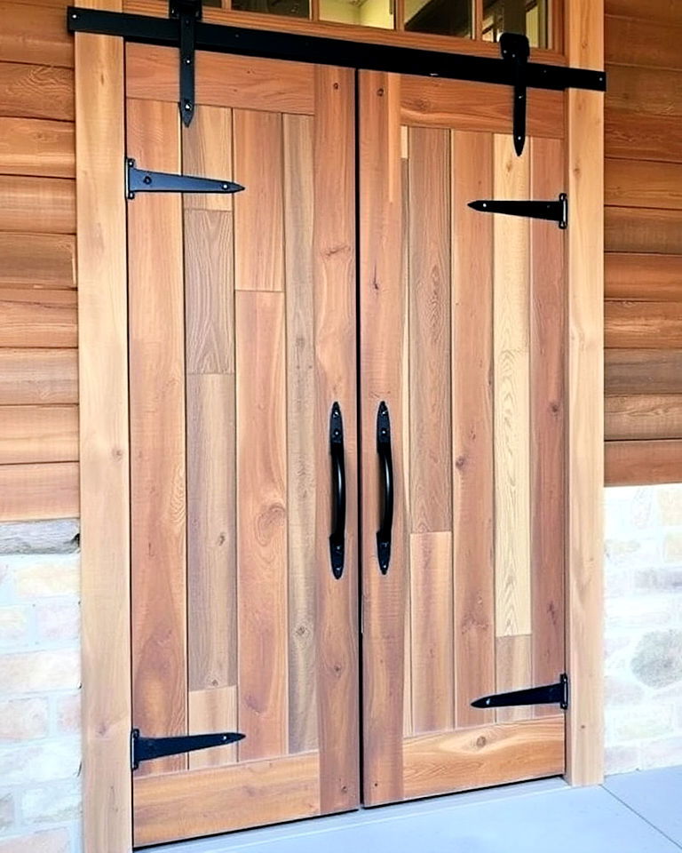 reclaimed barn rustic front door - 20 Rustic Front Door Ideas