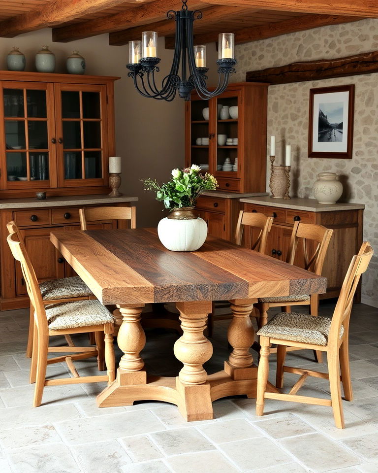 reclaimed wooden furniture for texture - 15 Rustic Italian Decor Ideas