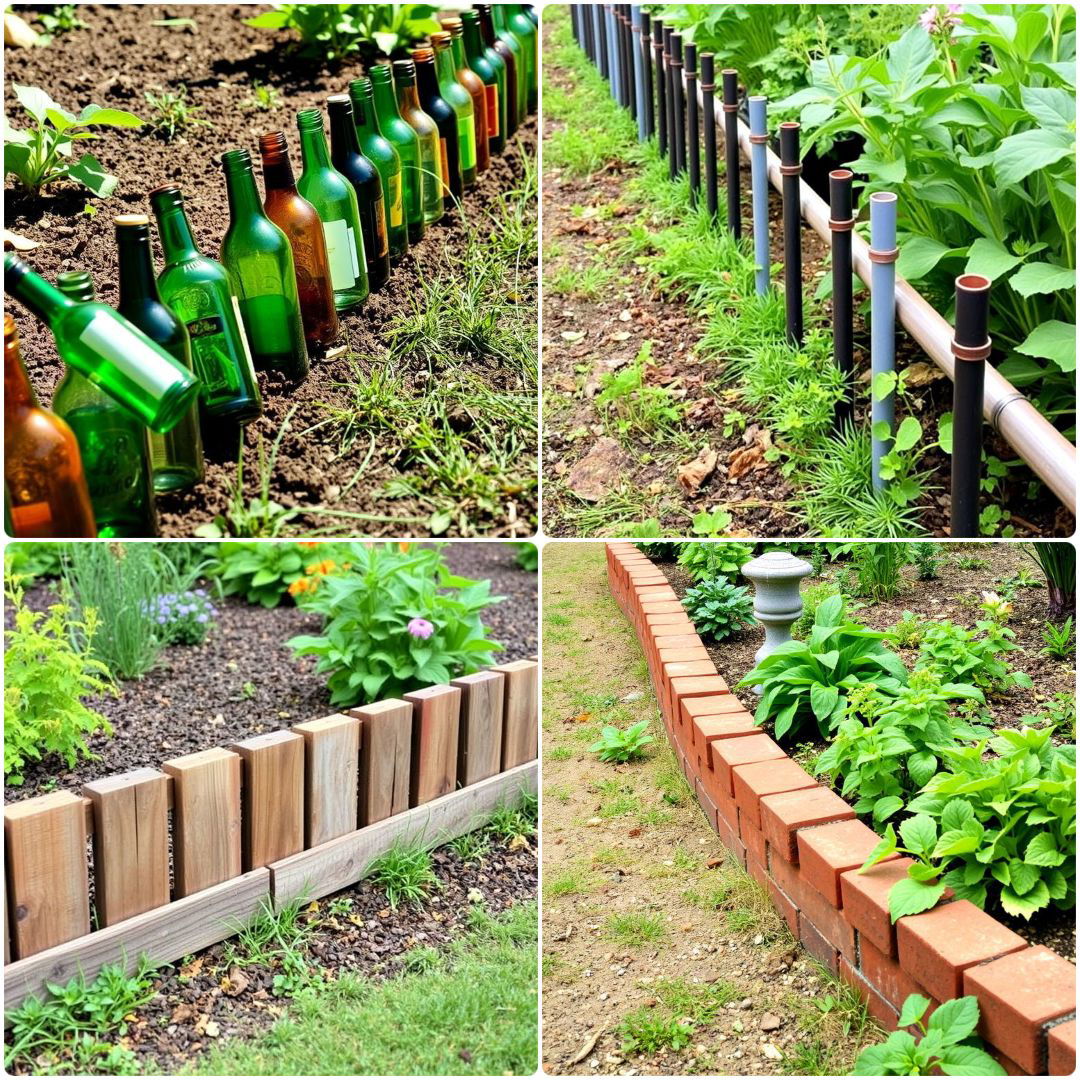 recycled garden edging ideas to copy