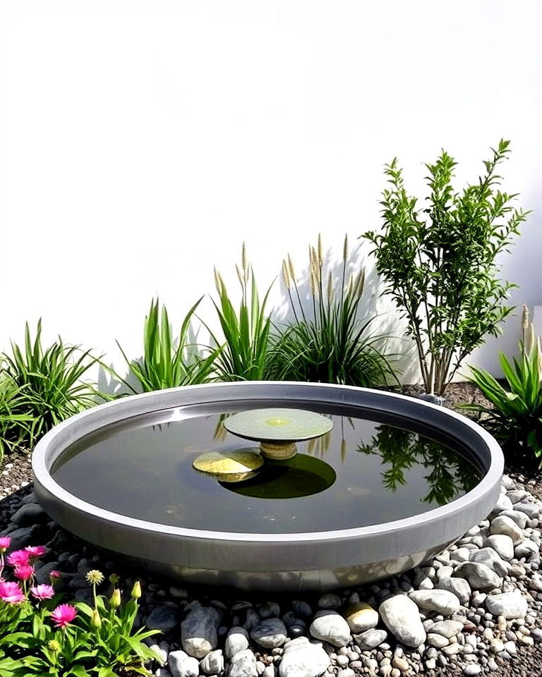 reflective still water basin - 20 Water Garden Ideas