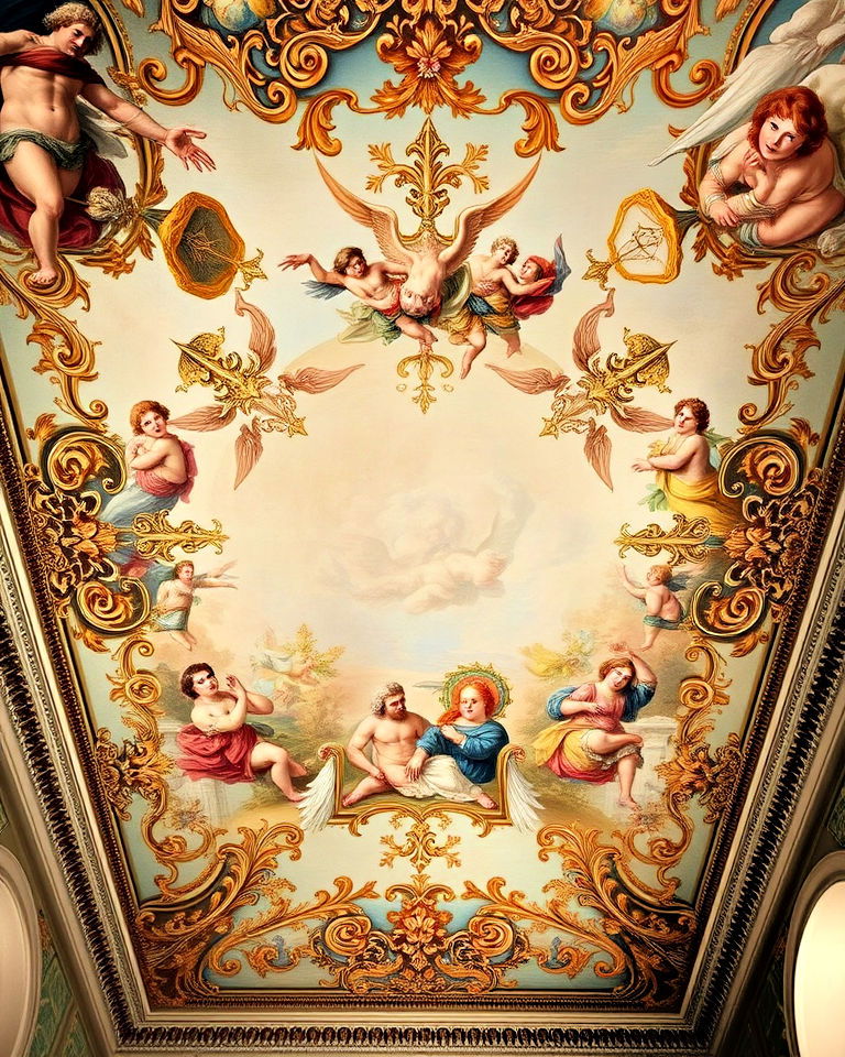 renaissance style mural ceiling - 25 Ceiling Murals