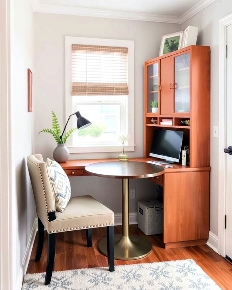 repurpose a corner desk into a breakfast nook - 20 Corner Breakfast Nook Ideas