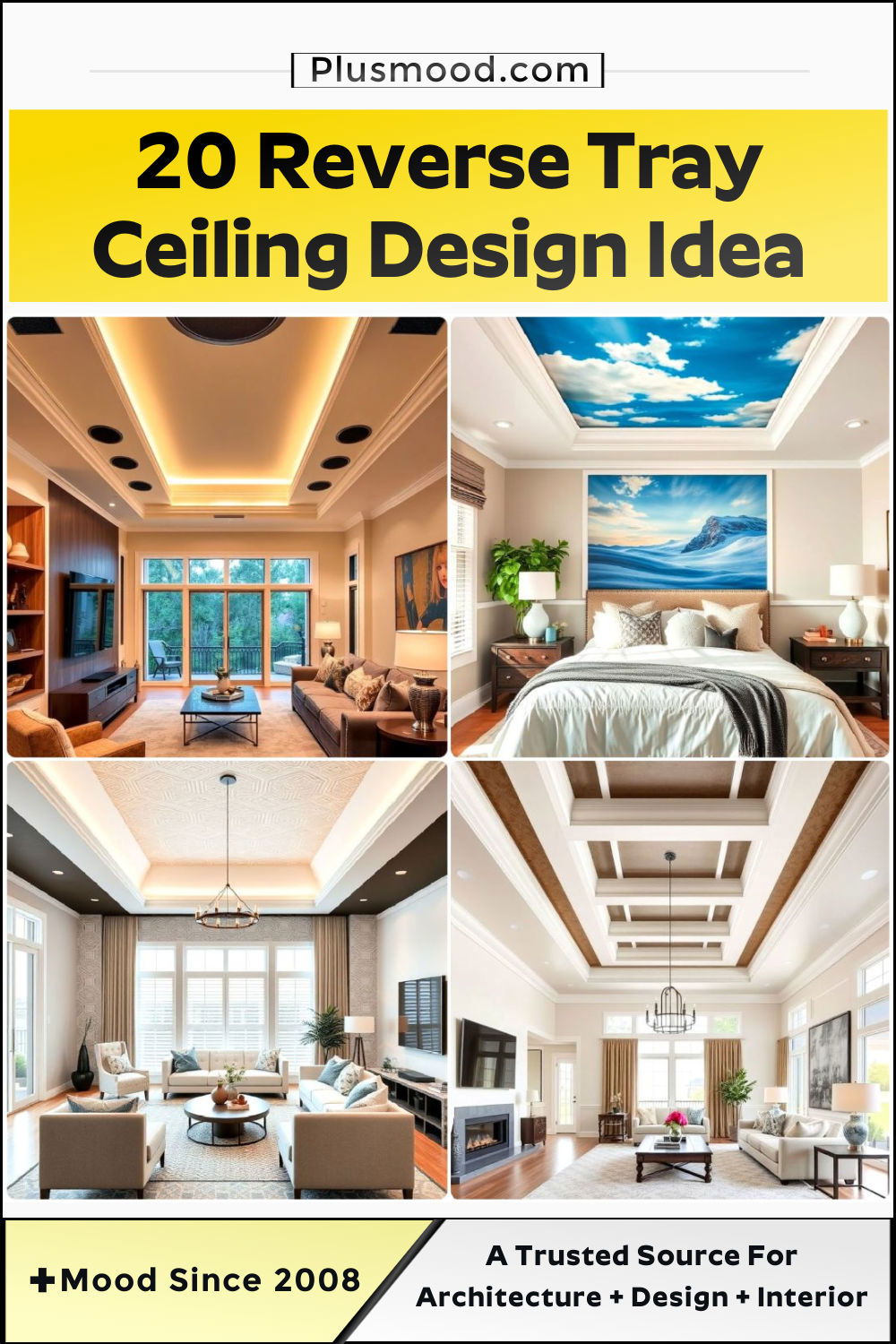reverse tray ceiling design idea