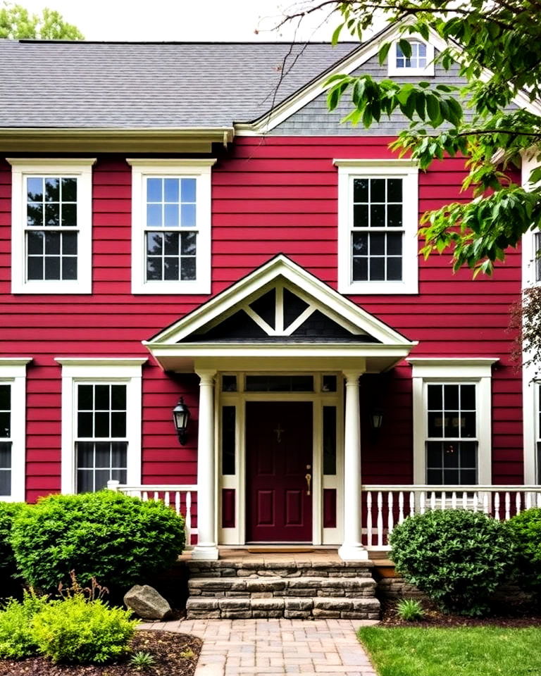 rich burgundy vinyl siding - 40 Vinyl Siding Colors