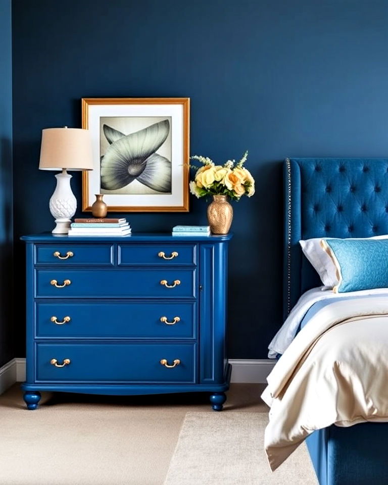 rich jewel tones painted dresser for any room - 35 Painted Dresser Ideas