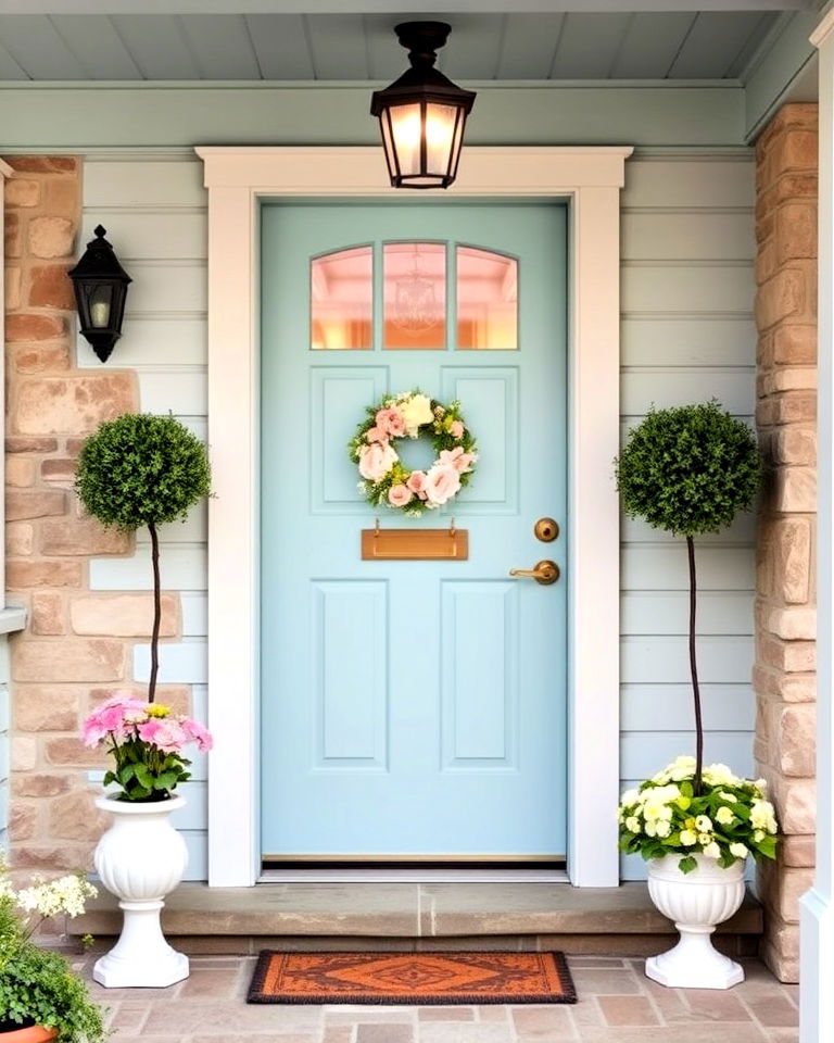 robins egg blue front door colors - 30 Blue Front Door Colors