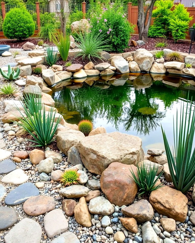 rock garden pond edging - 20 Pond Edging Ideas
