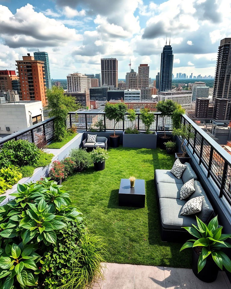 rooftop areas into green spaces - 15 Condo Landscaping Ideas