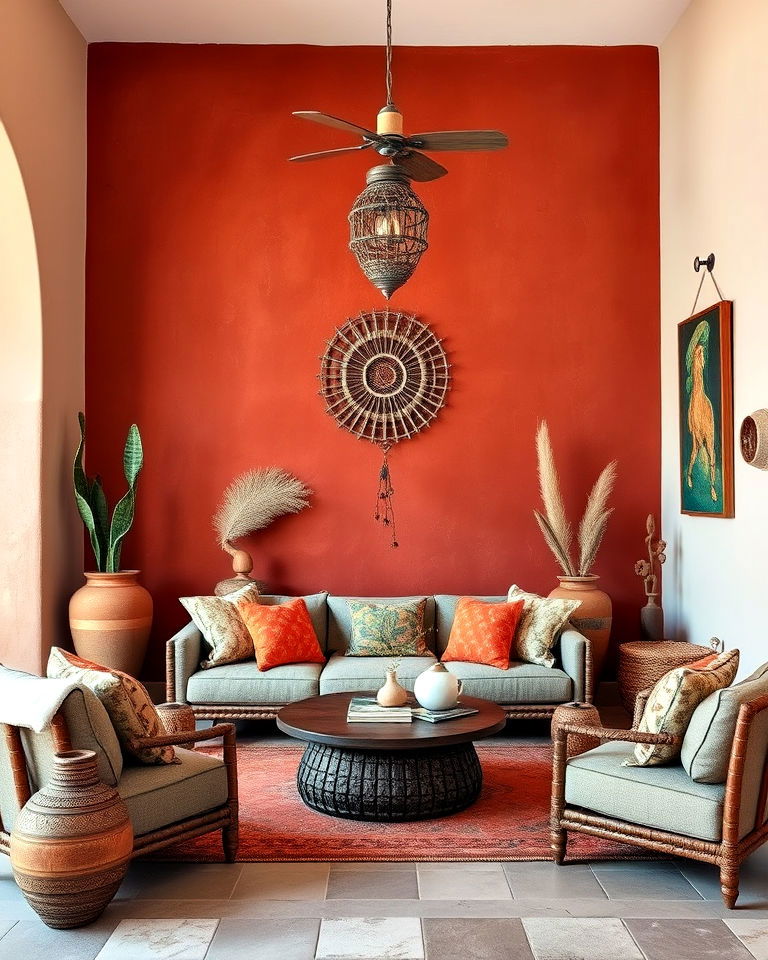 rust red mexican interior - 20 Mexican Interior Paint Colors