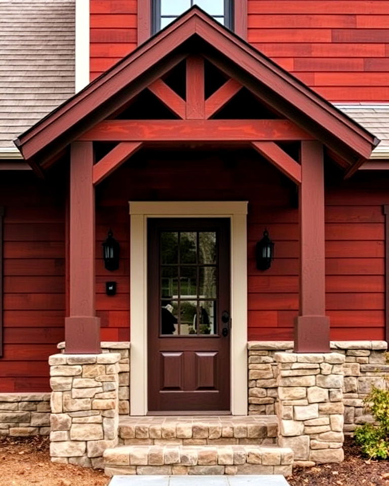 rust red siding to bring earthy warmth to homes - 30 House Siding Colors