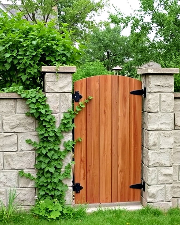 rustic concrete block fence rustic concrete block fence - 15 Concrete Block Fence Ideas