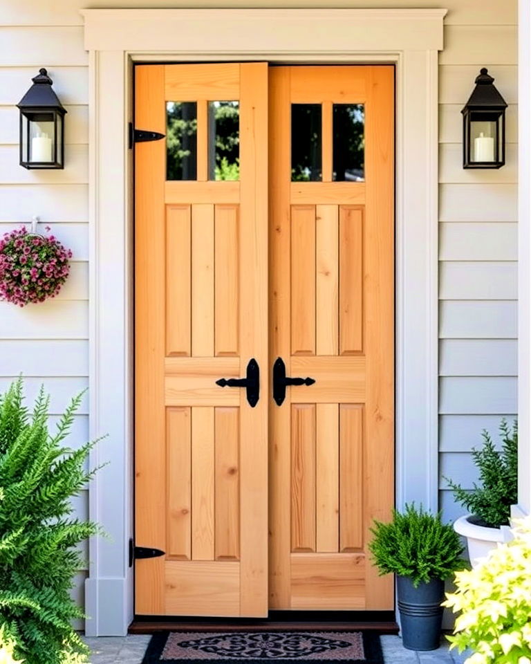 rustic dutch front door - 20 Rustic Front Door Ideas